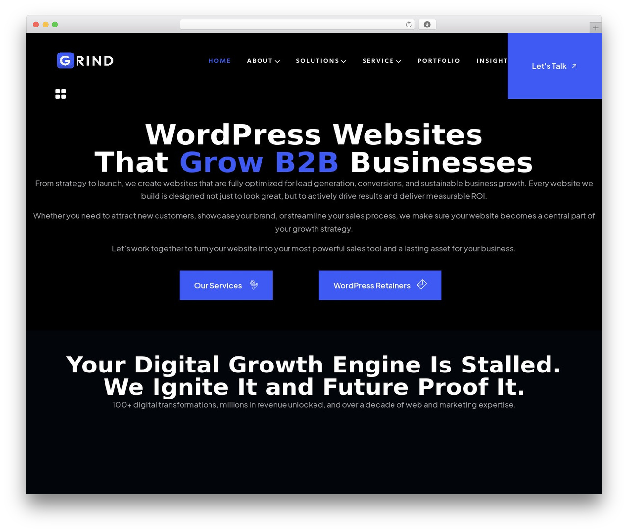 Runok WordPress theme - grindinteractive.com Runok WordPress theme - grindinteractive.com