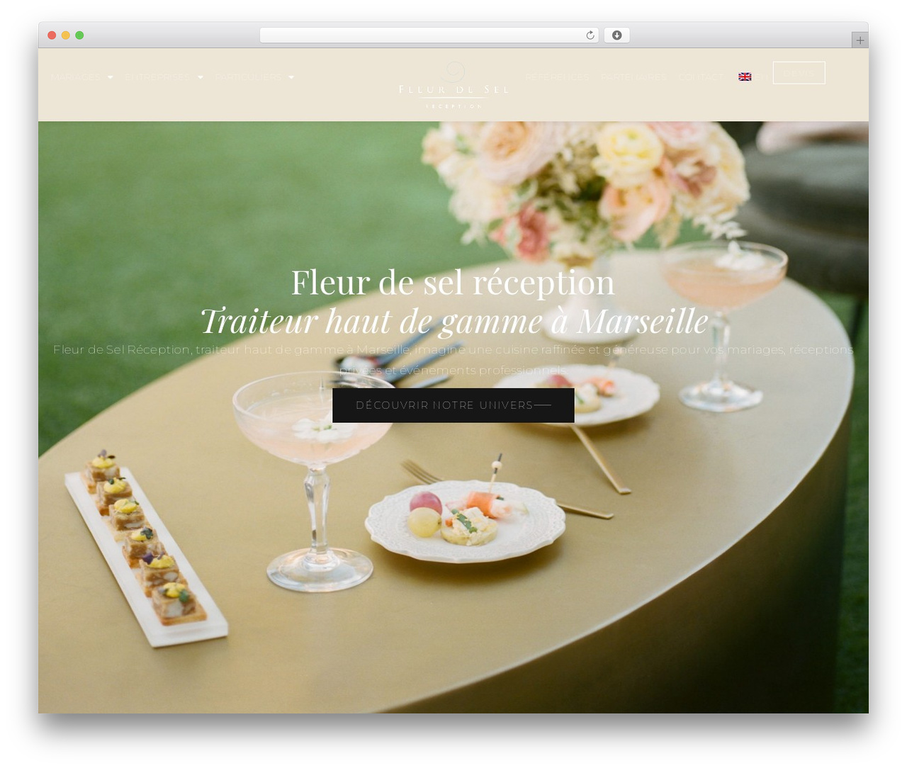 Hello Eliophot WordPress theme - www.fleurdesel-traiteur.fr