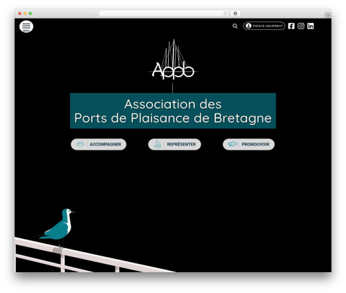 Plune WordPress website theme - portsdebretagne.fr