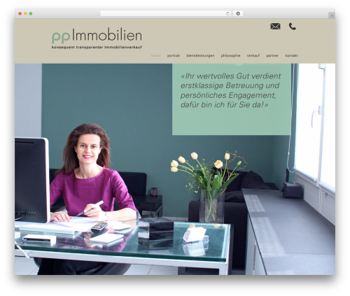 PPI WordPress theme design - ppimmobilien.ch