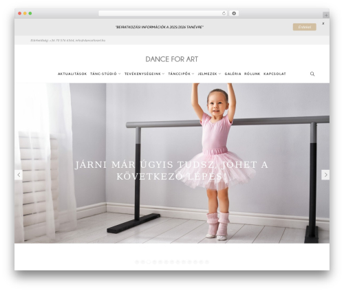 Primrose WordPress theme - danceforart.hu