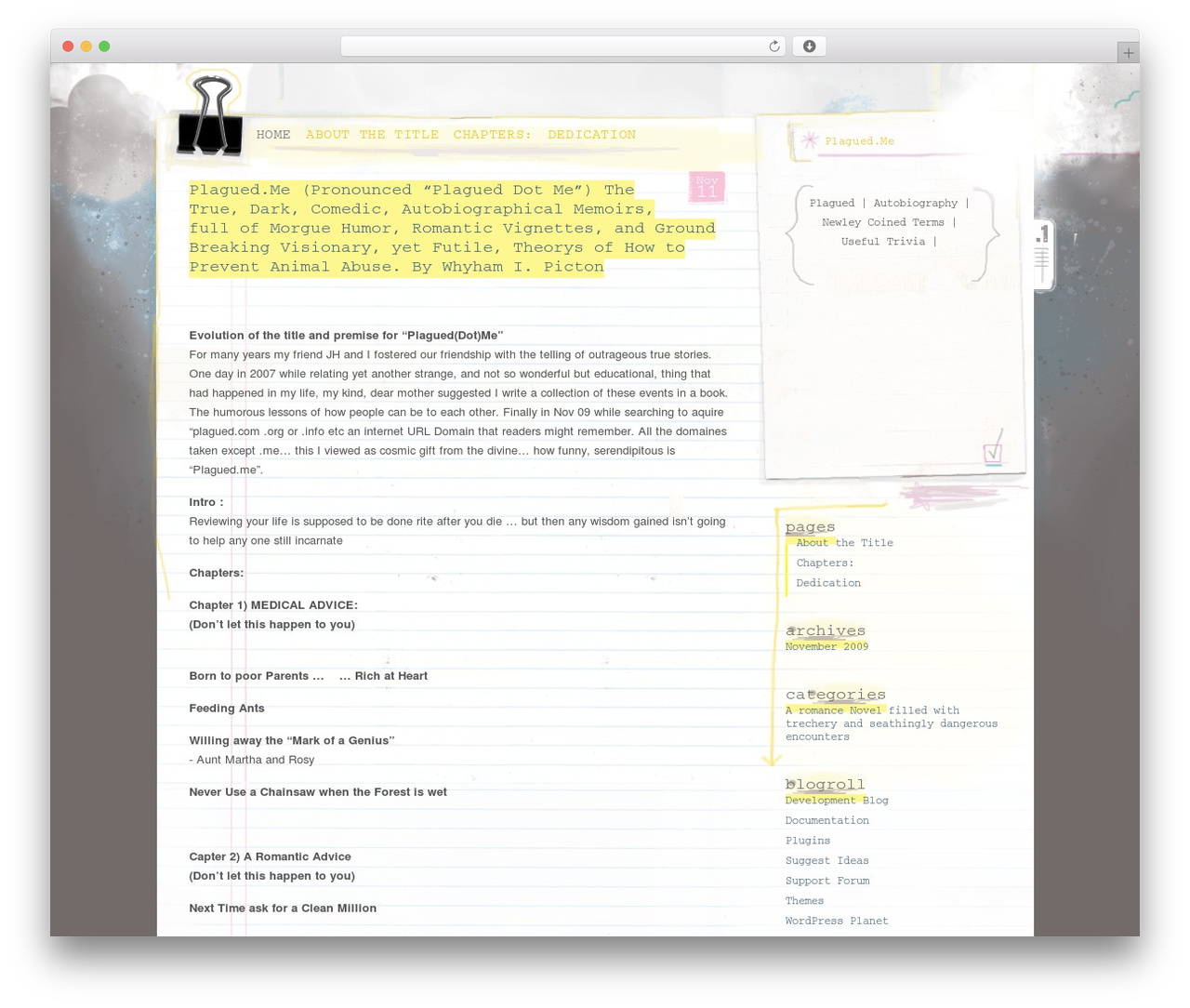Theme WordPress Paper - plagued.me Theme WordPress Paper - plagued.me