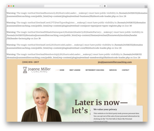 Everlead membership WordPress plugin - joannemillercoaching.com