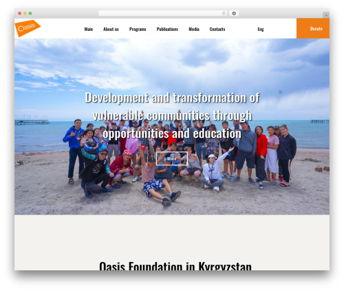 WordPress theme App - oasisorg.kg