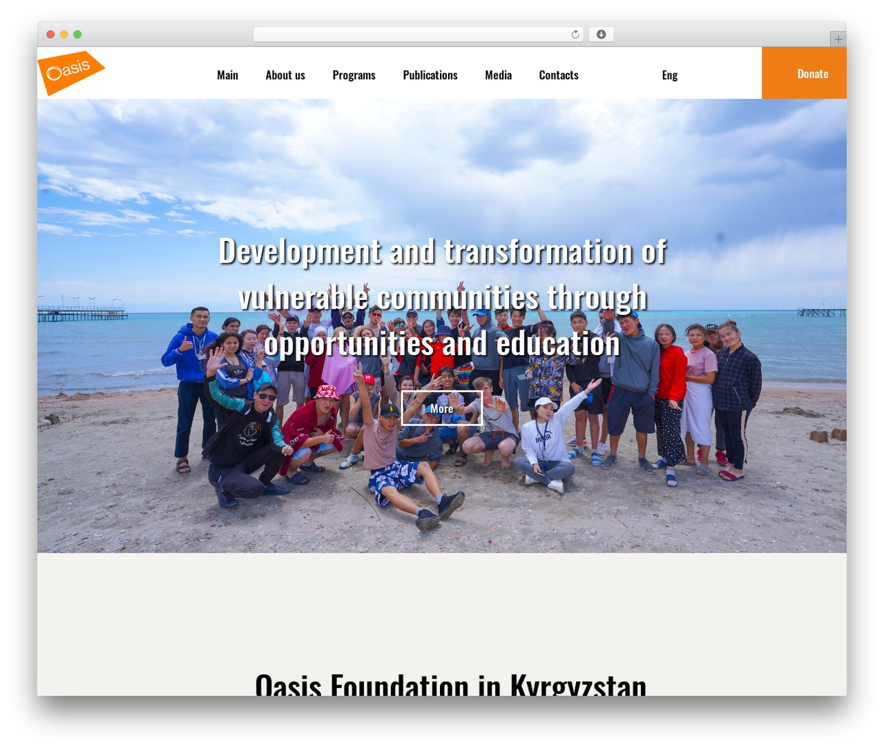 WordPress theme App - oasisorg.kg