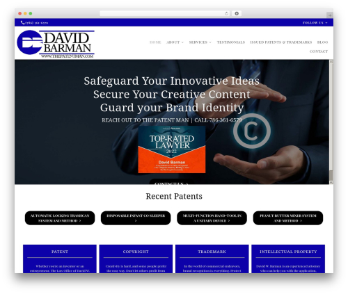 WordPress theme Beacon Theme - thepatentman.com