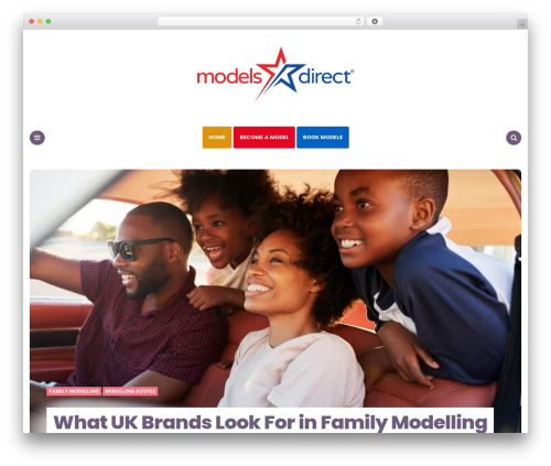 WordPress theme Carrino - modelsdirectblog.com