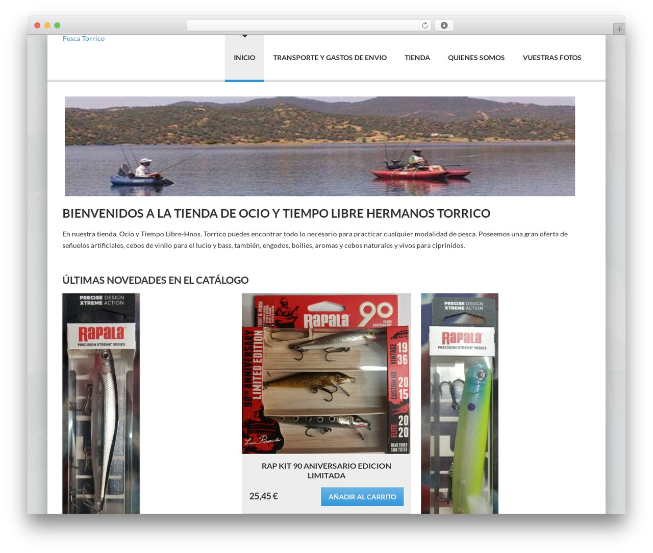 WordPress theme Delicate - pescatorrico.com