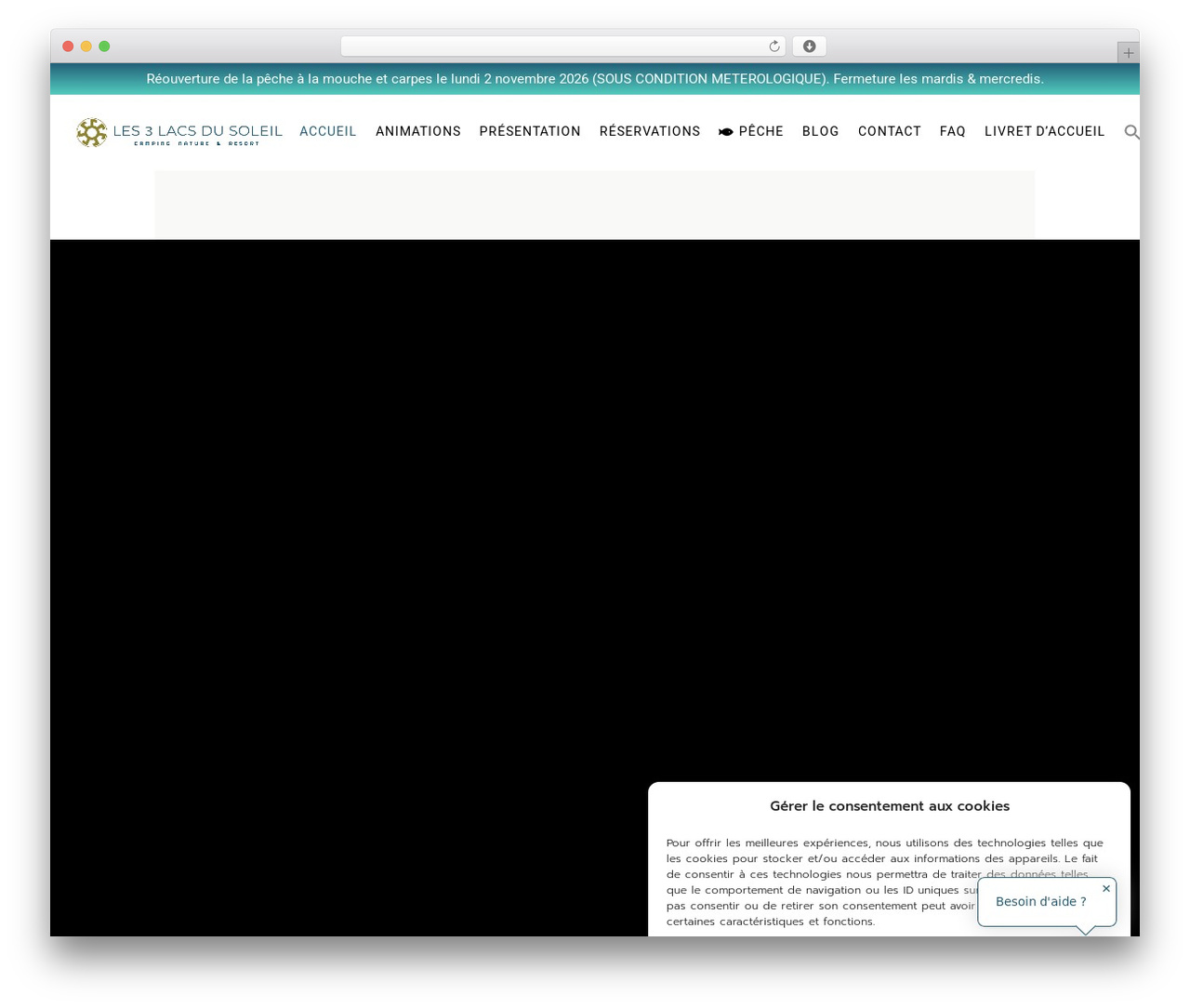 WordPress theme Kamperen - les3lacsdusoleil.com