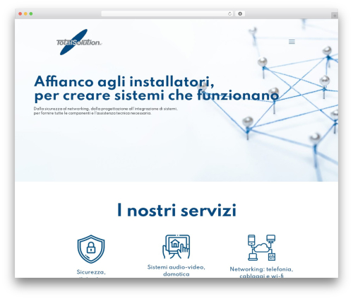 WordPress theme Total Solution customized by Ermes Digital - totalsolutionsrl.com