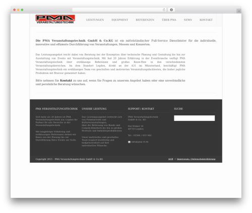 WP theme BUILDER THEME - pma-eventtechnik.de