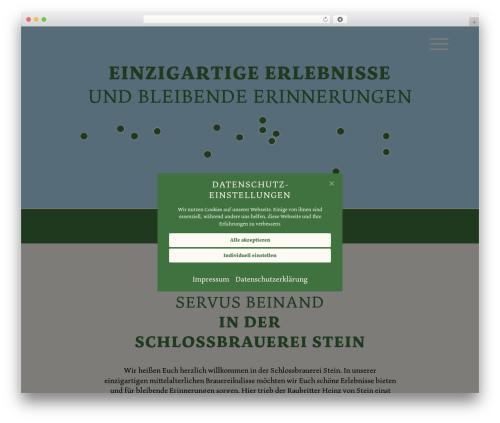 Canvas theme WordPress - steiner-bier.de