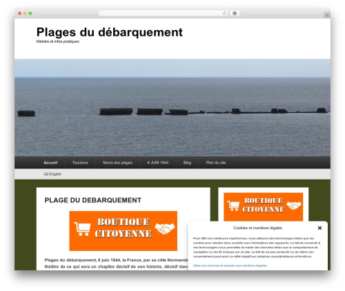 Catch Evolution WordPress theme - plagesdudebarquement.fr