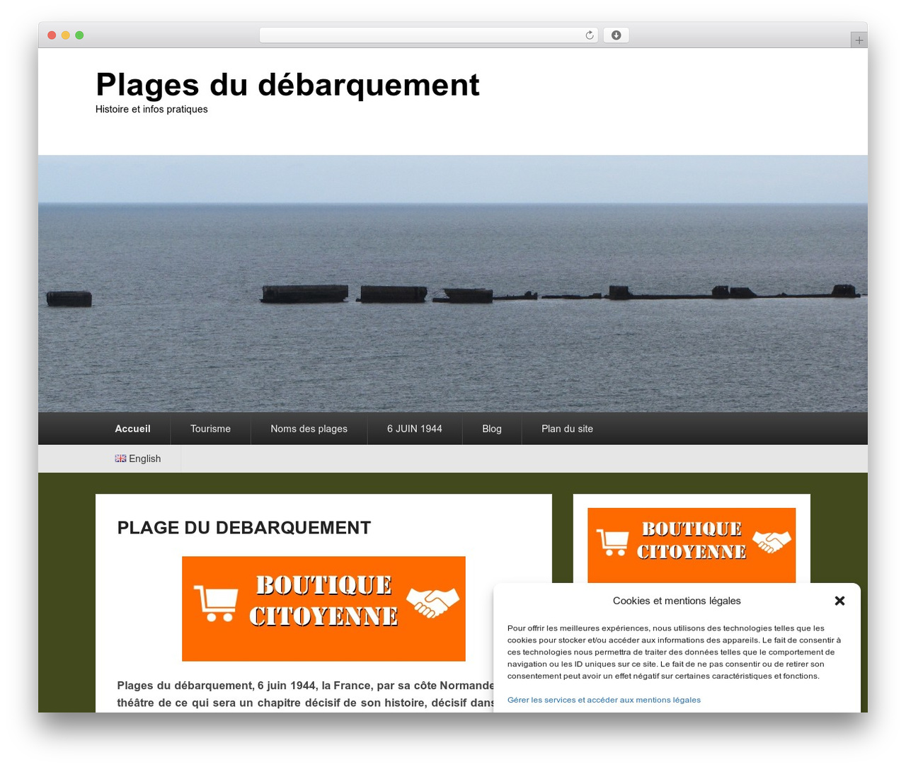 Catch Evolution WordPress theme - plagesdudebarquement.fr