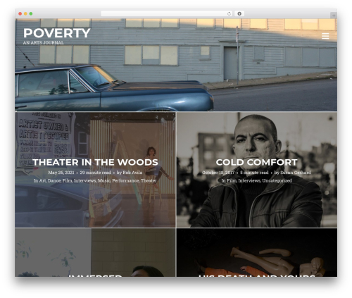 Ink theme WordPress - povertyartsjournal.com