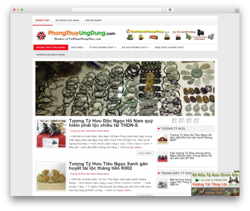 Instinct WordPress theme design - phongthuyungdung.com