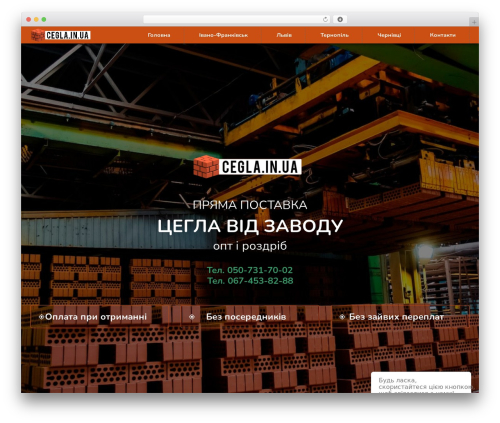 Light CrazyCafe WordPress theme - cegla.in.ua