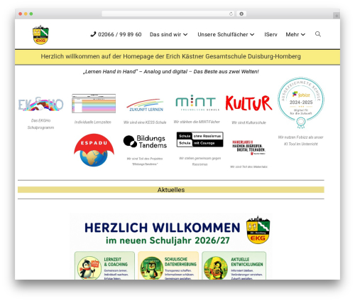 Designkalender WordPress plugin - erichkaestnergesamtschule.de