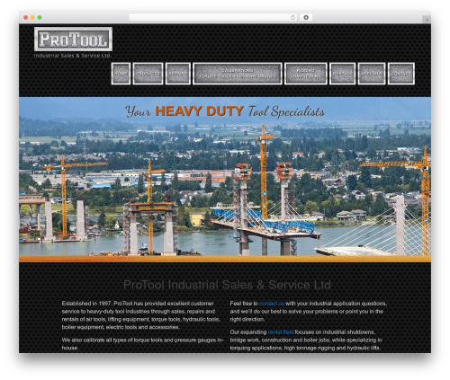 Pro Tool WordPress theme - protoolsales.com