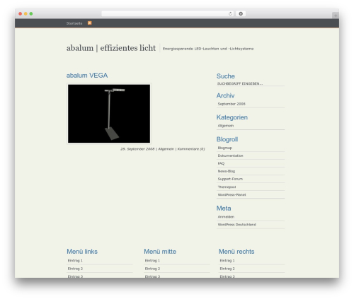 SimplicityBright WordPress theme - abalum.ch