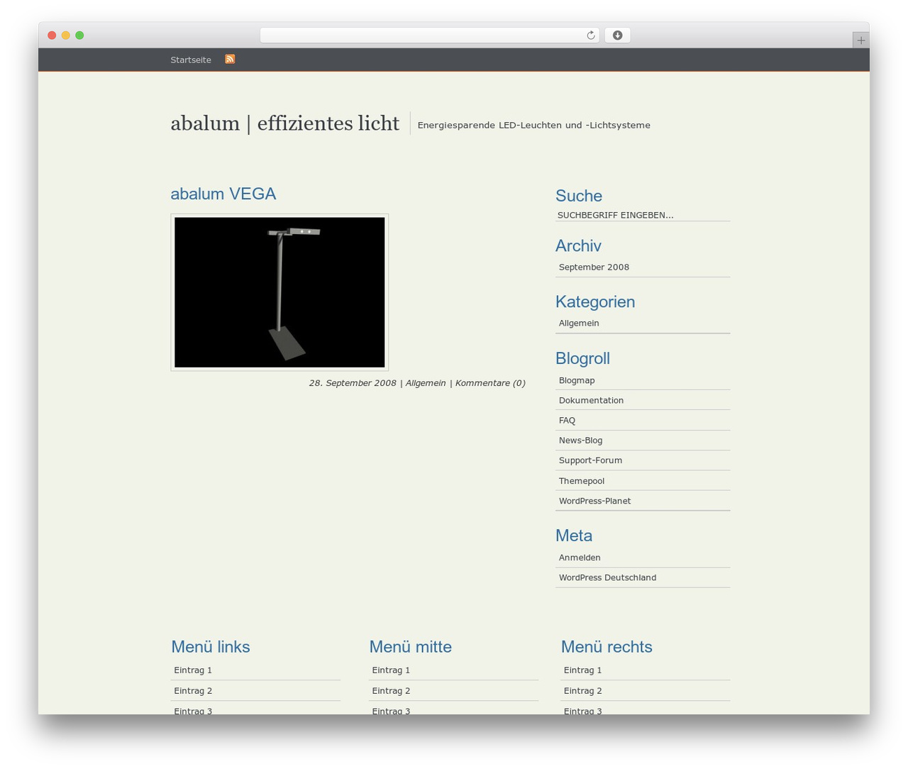 SimplicityBright WordPress theme - abalum.ch