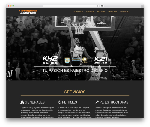 Theme WordPress upBootWP - patagoniaeventos.com