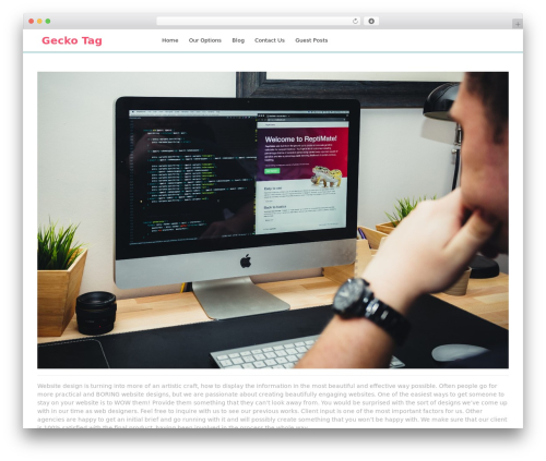 Theme WordPress Web Designer - geckotag.me Theme WordPress Web Designer - geckotag.me