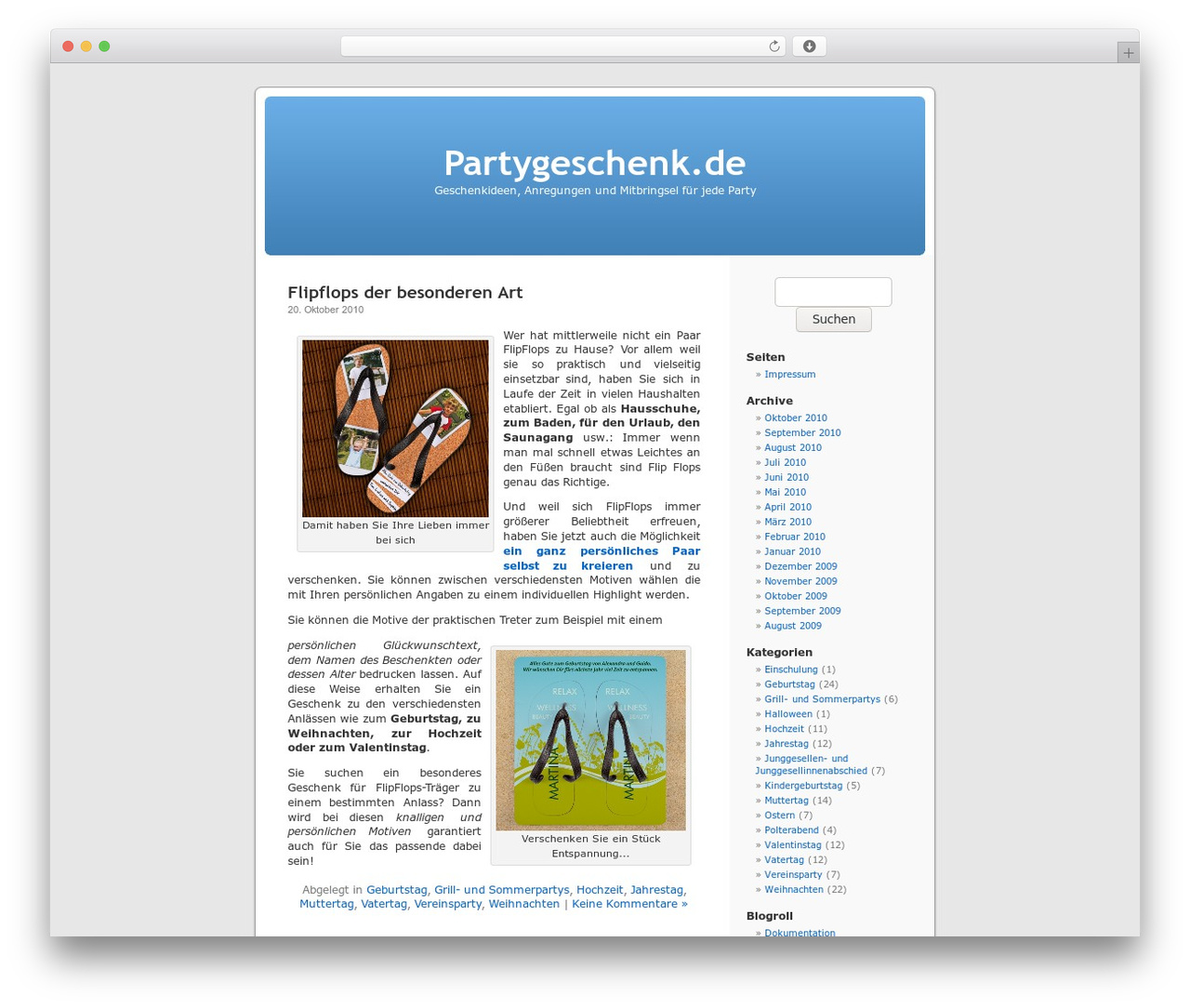 WordPress Default premium WordPress theme - partygeschenk.de WordPress Default premium WordPress theme - partygeschenk.de