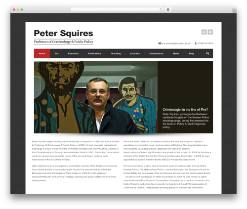 WordPress theme Centum WP - petersquires.net