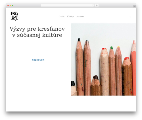WordPress theme Divi - idea-list.sk