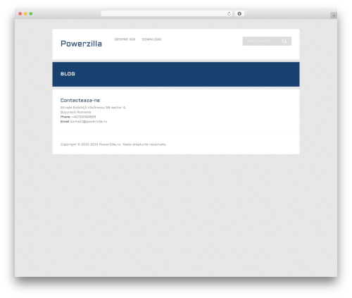 Wunder WordPress website theme - powerzilla.ro
