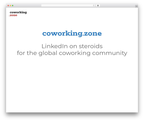 Zero top WordPress theme - coworking.zone
