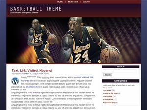 basketball WordPress theme by Sandy