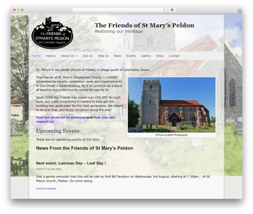 Canvas WordPress theme - friendsofstmaryspeldon.org.uk