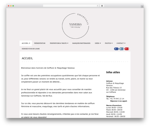 Chooko Pro theme WordPress - coiffure-vanessa.ch