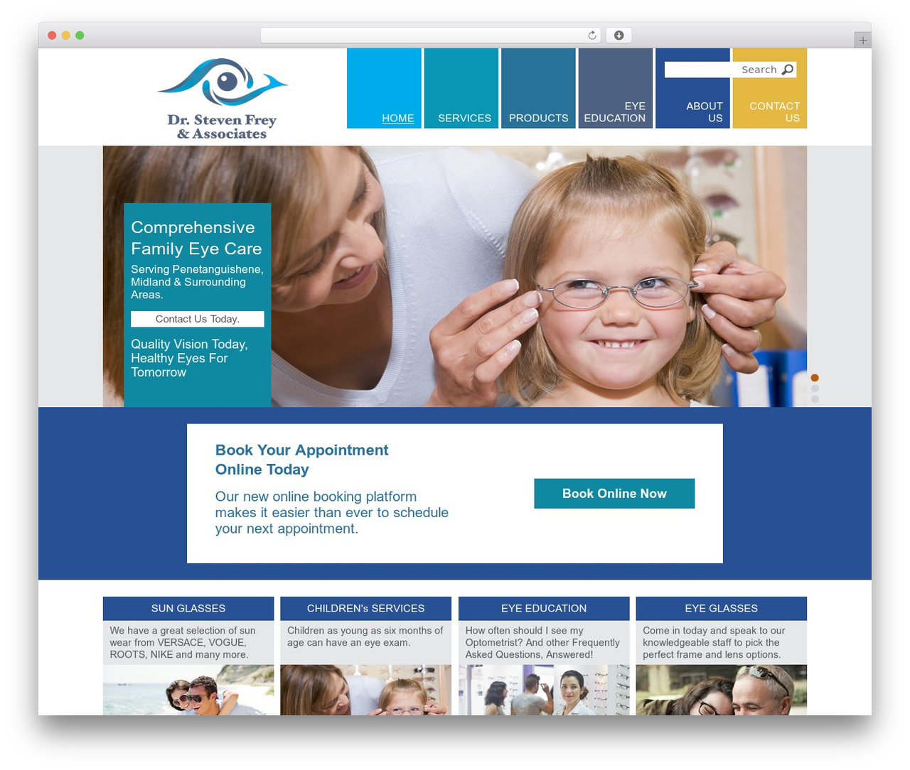 Dr Steven Frey premium WordPress theme - freyoptometrists.com Dr Steven Frey premium WordPress theme - freyoptometrists.com