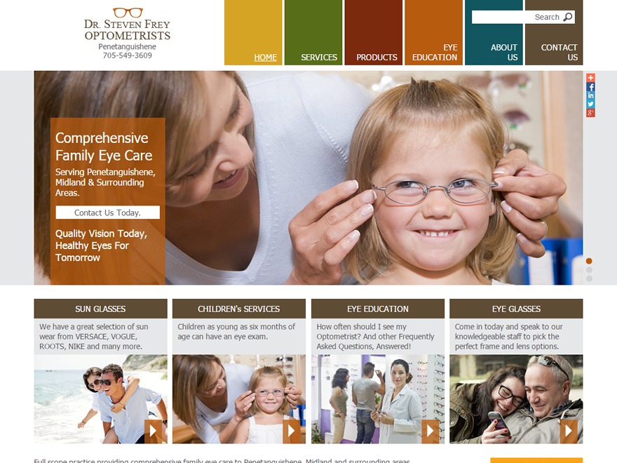 Dr Steven Frey theme WordPress by Home Cooked Website Solutions Inc.