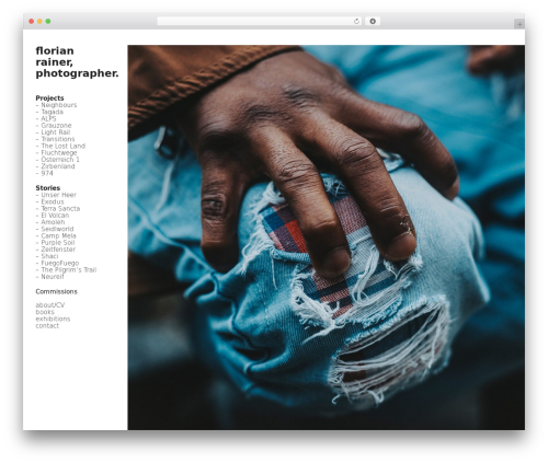 Expositio WordPress theme - florianrainer.com