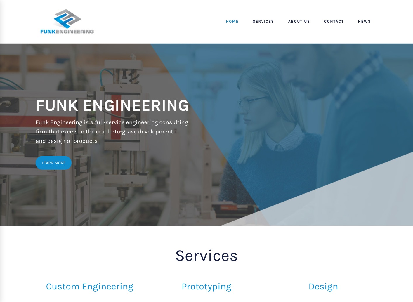 Funk Engineering WordPress theme by NgageContent