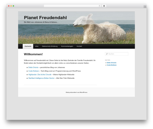 Joy theme WordPress - freudendahl.net