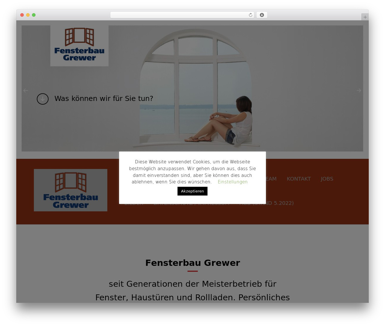 OneEngine best WordPress theme - fensterbau-grewer.de