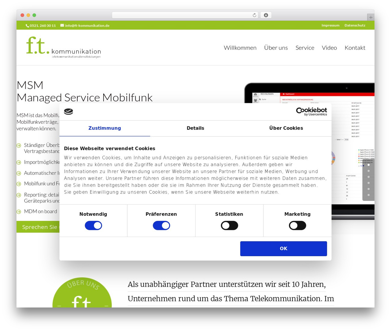 Theme WordPress Divi - ft-kommunikation.de