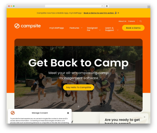 Theme WordPress CampSite Software Theme - campmanagement.com