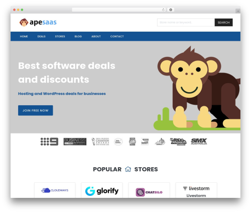 Theme WordPress Coupon Theme - apesaas.com