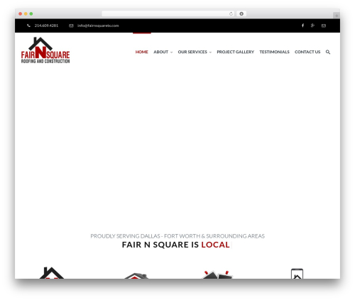 WeBuild WordPress theme - fairnsquaretx.com
