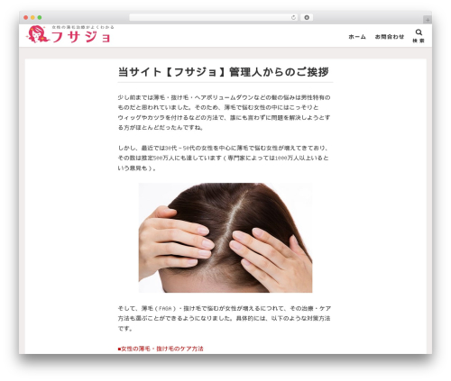 WordPress theme 般若ビルダー - fusajo.com