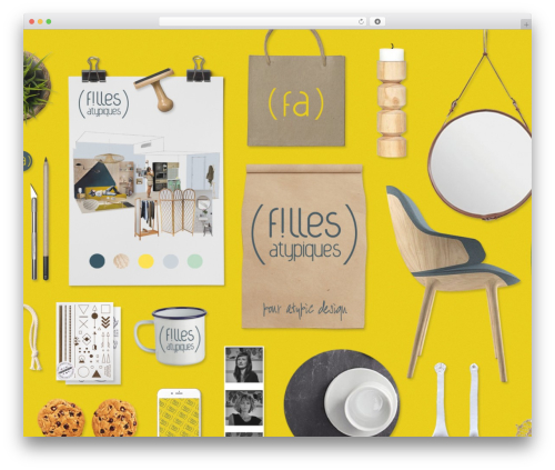 WordPress theme ADRIA - WordPress Minimal One Page Parallax - fillesatypiques.com