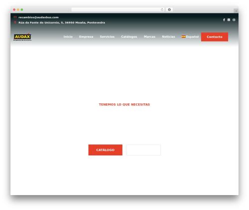 WordPress theme Autixir - audaxrecambios.com