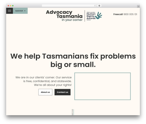 WordPress theme basetheme - advocacytasmania.org.au