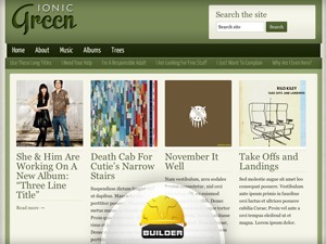 WordPress theme Ionic Green